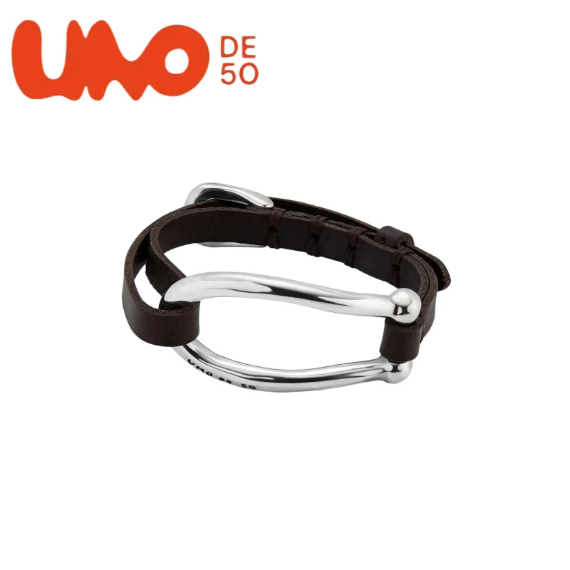 High-Grade UNOde50 Silver Plated S925 and Gold Plated 14K Bracelet Elegant Gift Choice for Women