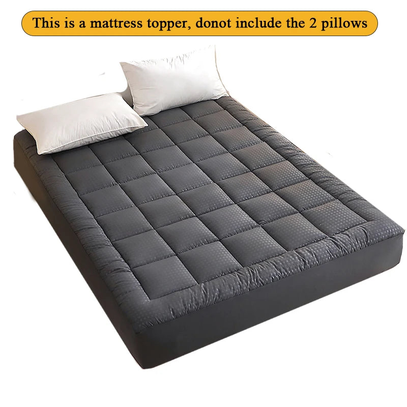 Twin Full Queen King Dark Grey White 360g Per Square Meter Filling Mattress Topper Mattress Protector Cover