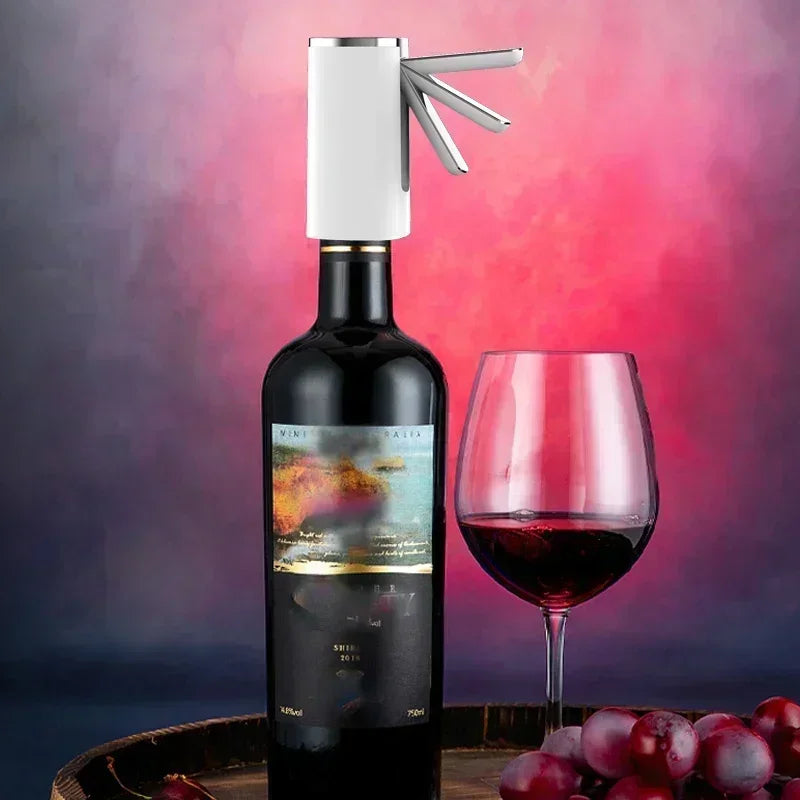 Smart Alcohol Dispenser Electric Wine Aerator Decanter Pump Quick Pouring Device for Parties
