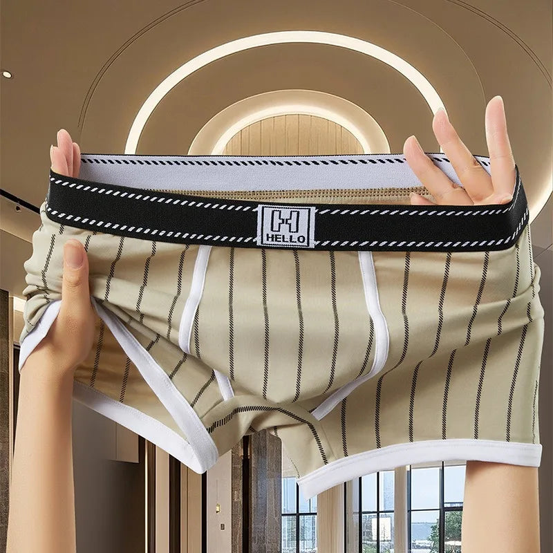 Briefs And Boxers Boxer Shorts Cotton Striped Men Underwear