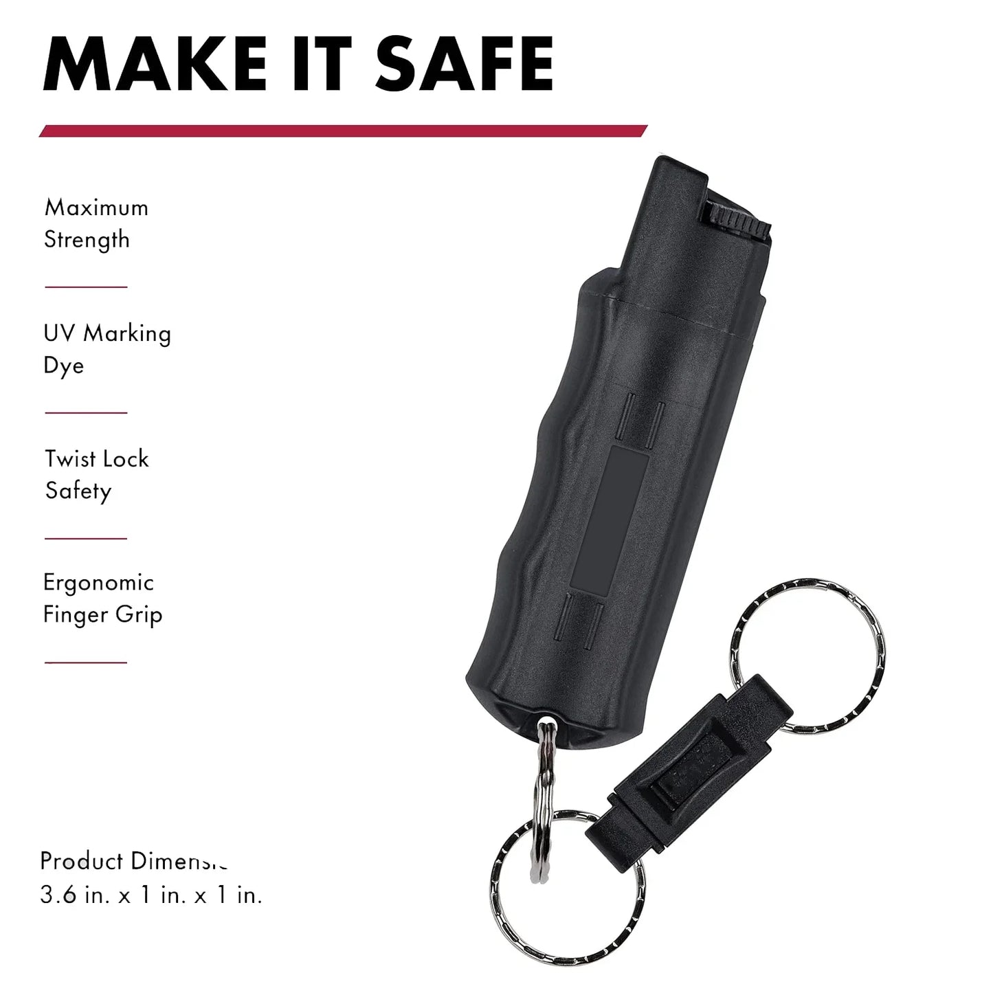 20ml Pepper Spray Keychain Compact Self Defense Spray