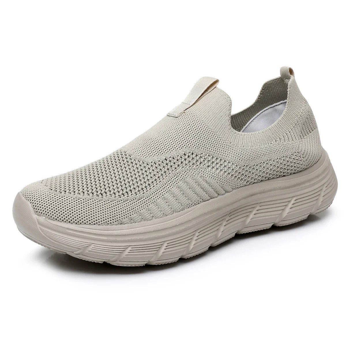SNORW Mens Walking Shoes Lightweight Breathable Mesh Slip On