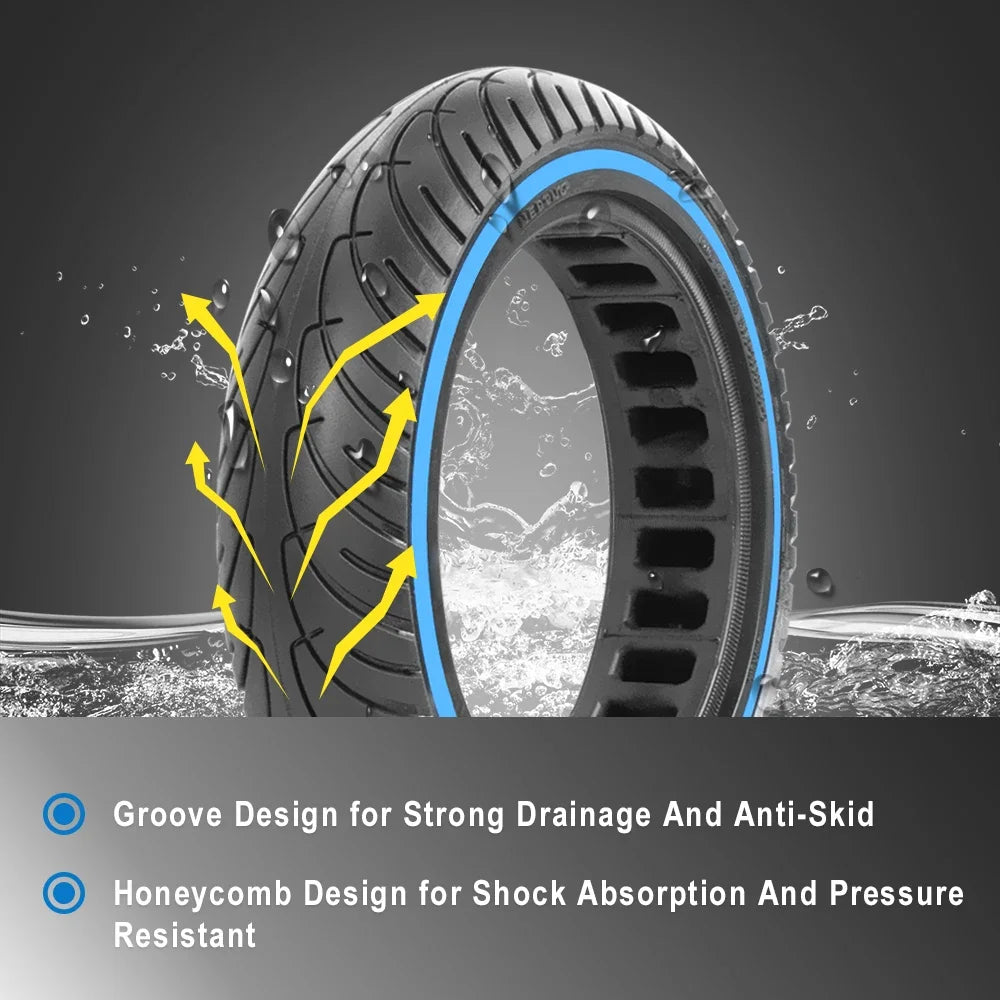 8.5 Inch Honeycomb Solid Tires for Xiaomi M365 1S Pro Electric Scooter Anti Explosion Shock Absorber Damping Spare Wheels