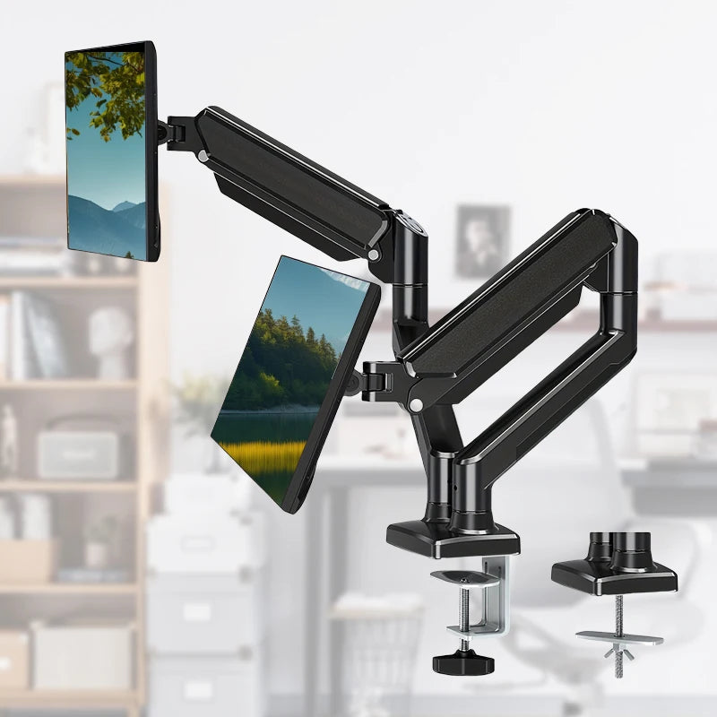 Single Dual Monitor Mount Up To 32 Inch Screens Adjustable Dual Monitor Stand For Home Office