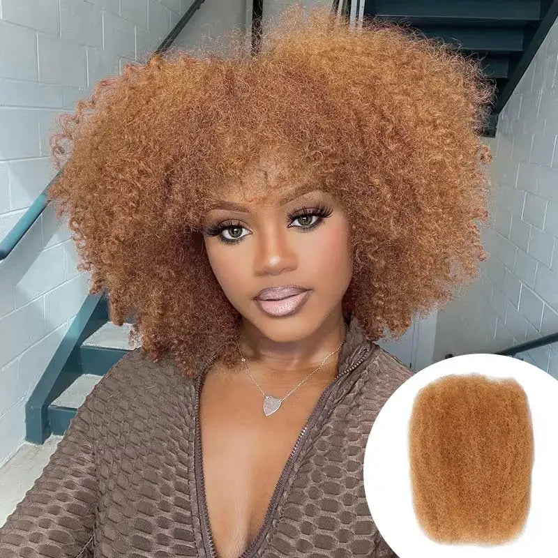 Top Peruvian Kinky Curly Mini Twist Afro Kinky Bulk Human Hair for Braiding 100 Percent Remy Hair Bundles No Shedding