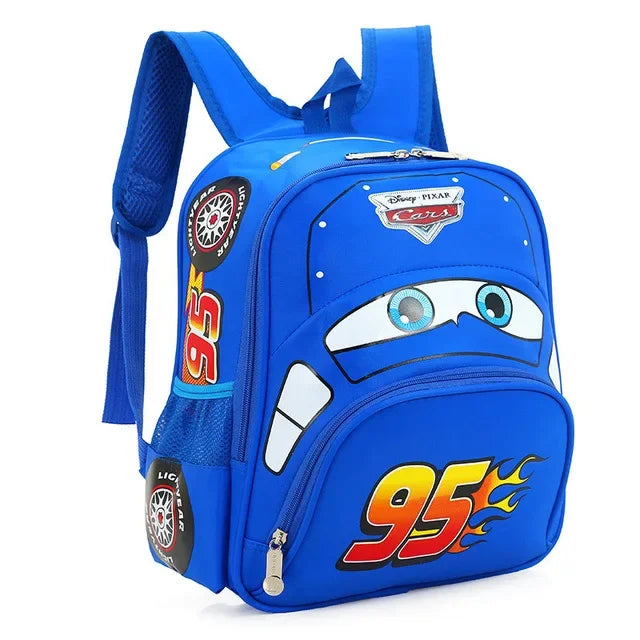 New Kindergarten Schoolbag Children Backpack 3D Cartoon Car Shape Large Capacity Boys and Girls Backpack
