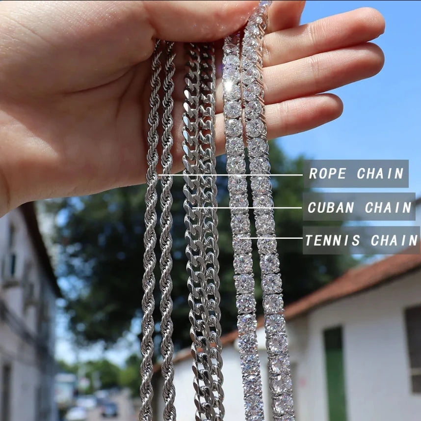 D Z New Custom Photo Pendant Big Size Solid Back 4 Millimeter Width Stones Side Hip Hop Jewelry Personalized Cubic Zircon Chains Gift