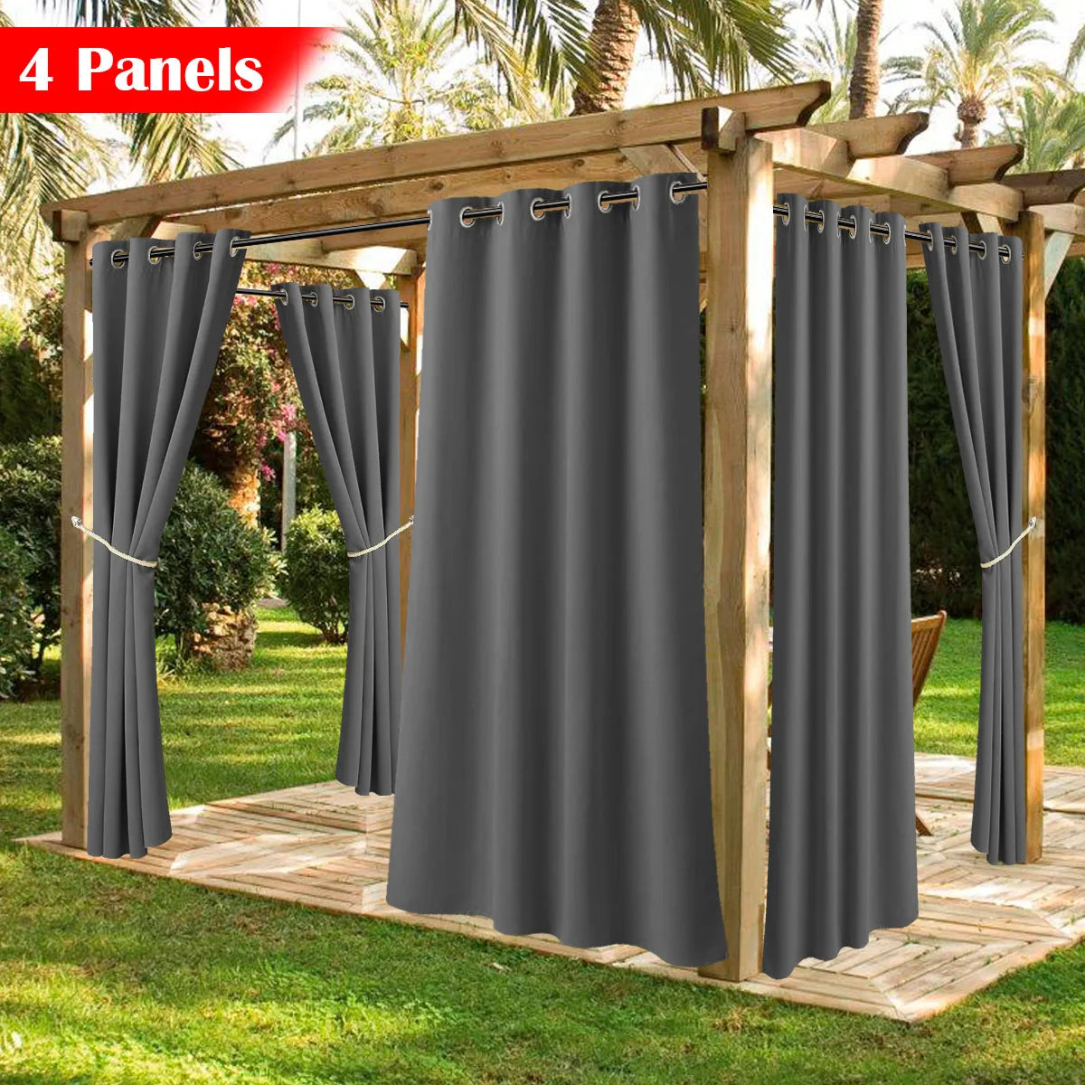 Waterproof Outdoor Patio Curtains with UV Protection for Home and Office