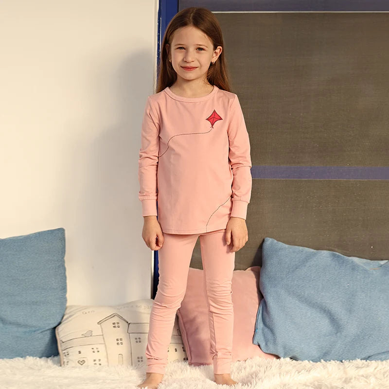 Barcali Modal Soft Family Matching Pajamas for Kids Boys Girls Baby Pink and Blue Spring Summer Casual Clothing