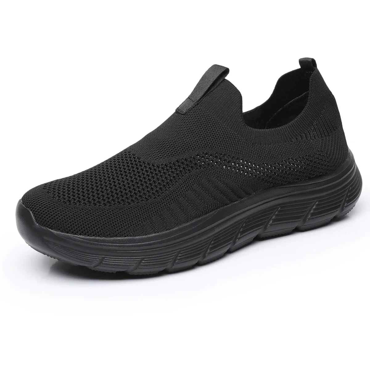 SNORW Mens Walking Shoes Lightweight Breathable Mesh Slip On
