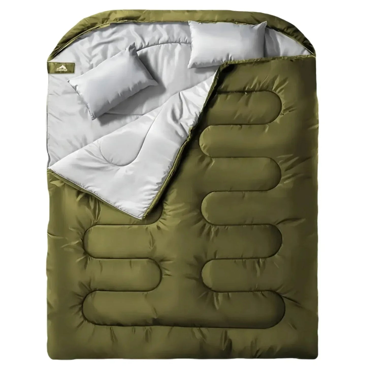 220 x 150 CM Ultralarge Double Person Sleeping Bag 2700g Filling White Hollow Cotton Cold Weather Comfortable Outdoor Camp