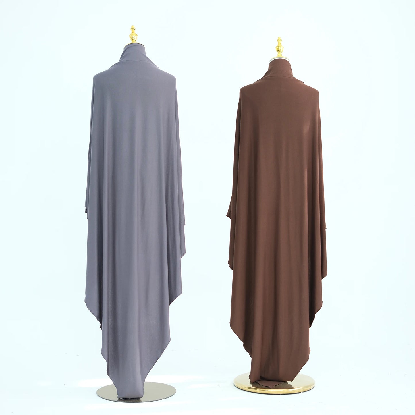 Jersey Cotton Khimar Long Hijab Scarf for Muslim Women Eid Djellaba Ramadan Prayer Garment Burqa Niqab Abaya Robe