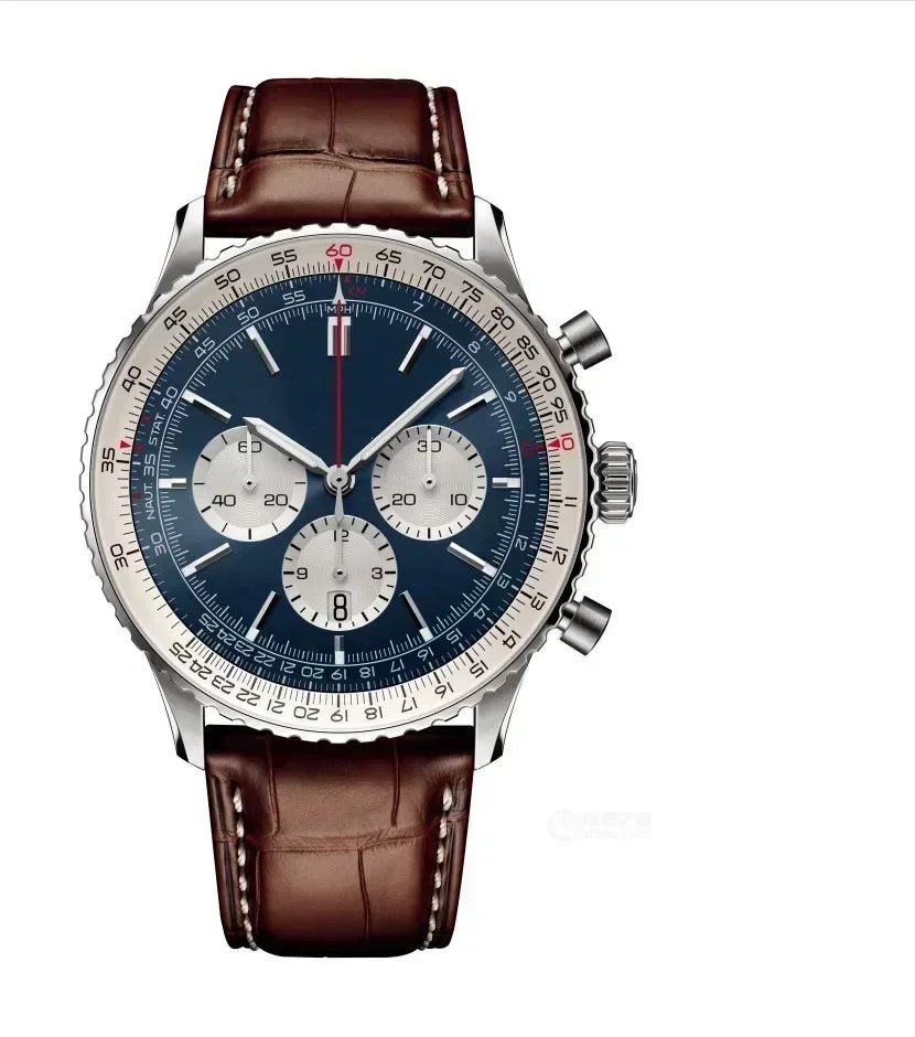2025 Luxury Brand Men's High Quality Fashion Quartz Watch Multi-Function Chronograph Plastic Case Date Gift AAA Clocks