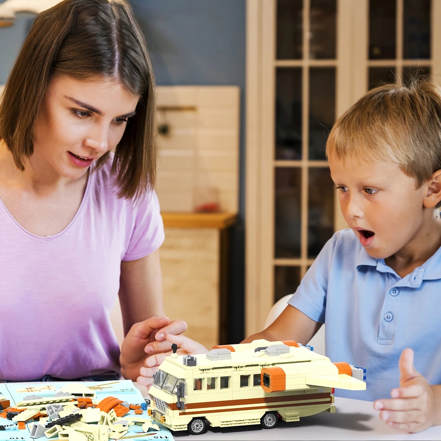 Eagle 5 Building Blocks Set - Space Balls Travel Car, Nostalgic Movie Collection Model, Birthday & Holiday Gift for Kids & Adult