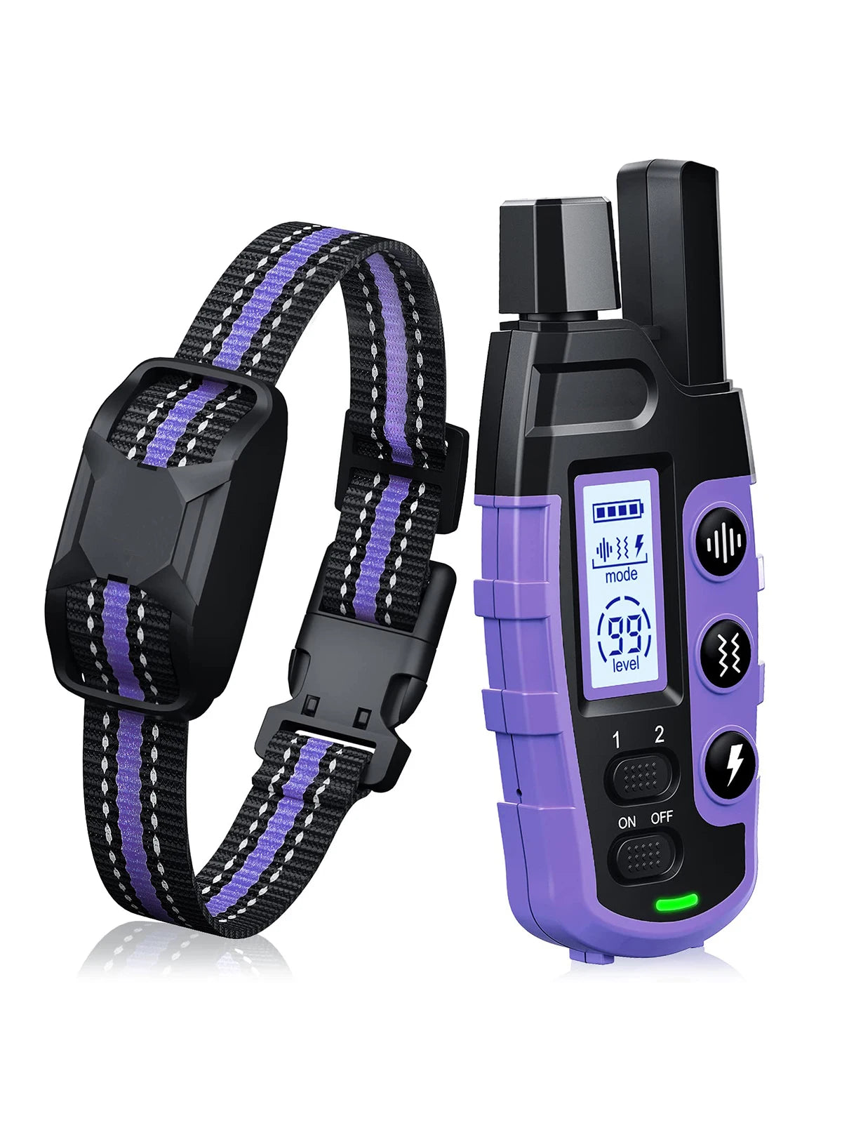 3300 Feet Electric Dog Training Collar Remote Control Waterproof for 5 to 120 Pounds Puppy with Shock and Vibration
