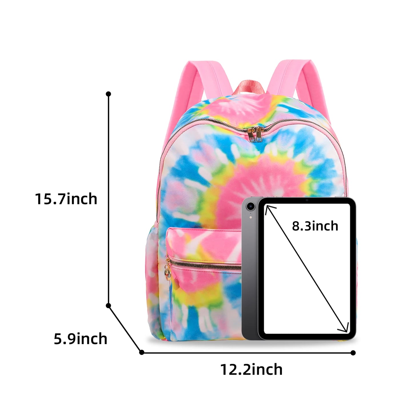 Solid School Backpack for Women and Girls Lightweight Waterproof Classic Student Travel Bag for Kids and Teenagers Casual Simple Design