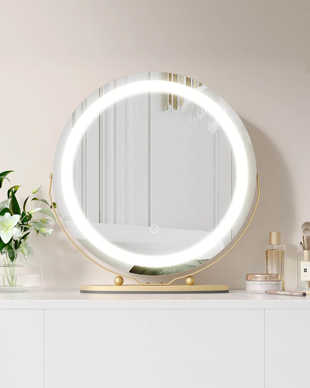 Samson Shopping 25 Round LED Vanity Mirror 3 Lighting Modes