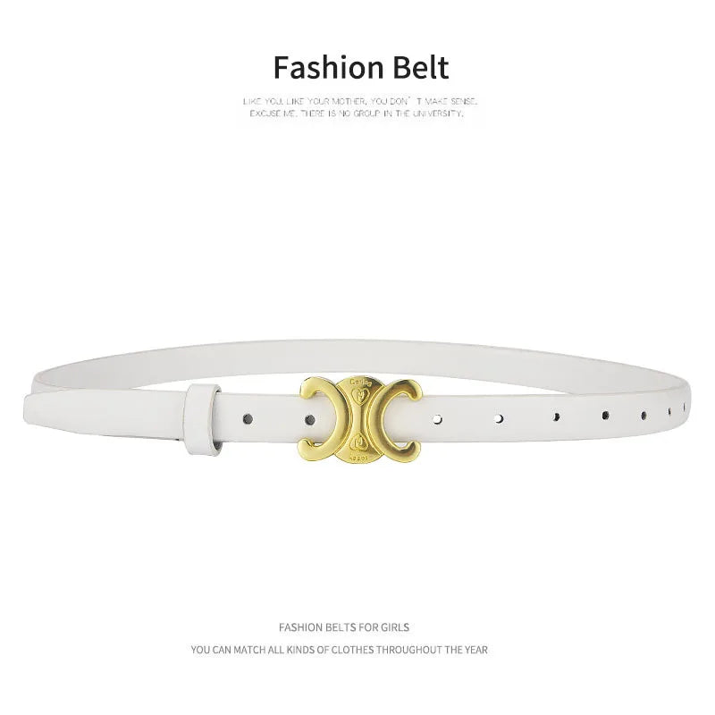 Belt Women's Multi Functional Fashion Decorative Belt with Metal Letter Buckle for Women's Cowboy Style
