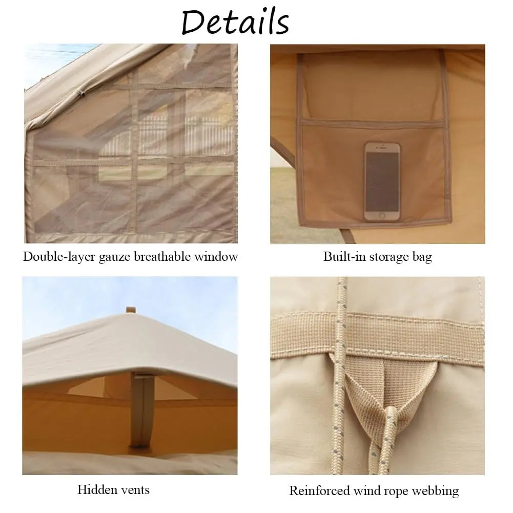 Inflatable Camping Tent Easy Setup Waterproof Windproof Outdoor Self Supporting Air Tent for Family