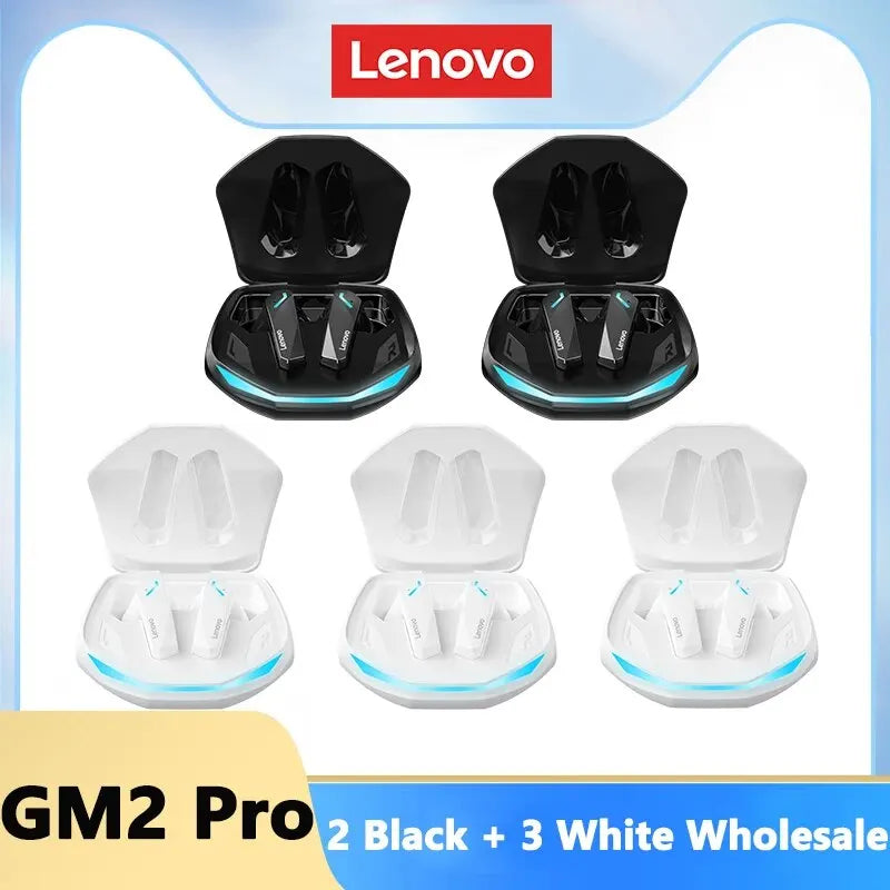 Lenovo GM2 Pro TWS Wireless HiFi Stereo Headset Low Latency Gaming Music Dual Mode Earbuds