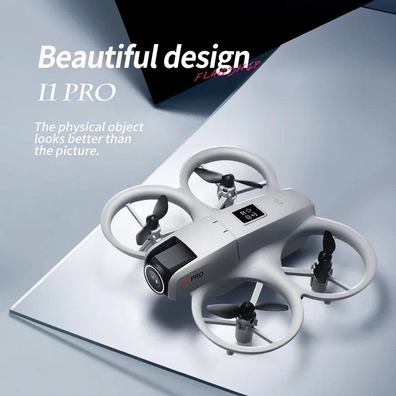 I1PRO Mini Drone Professional 8K HD Camera Drone 5G WIFI FPV UAV With Screen Remote Control Aerial Quadcopter Toy Gift