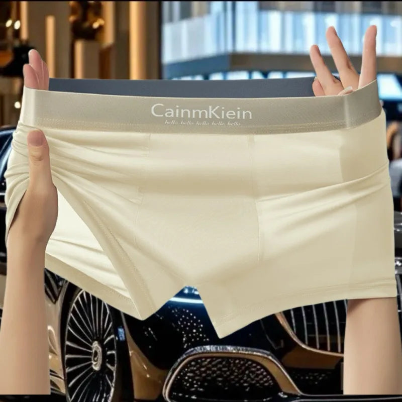 Briefs And Boxers Ice Silk Boxer Underwear Shorts Men