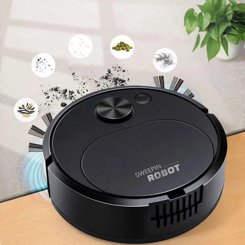 New USB Sweeping Robot Vacuum Cleaner Mopping 3 In 1 Smart Wireless 1500Pa Dragging Cleaning Sweep Floor for Home and Office