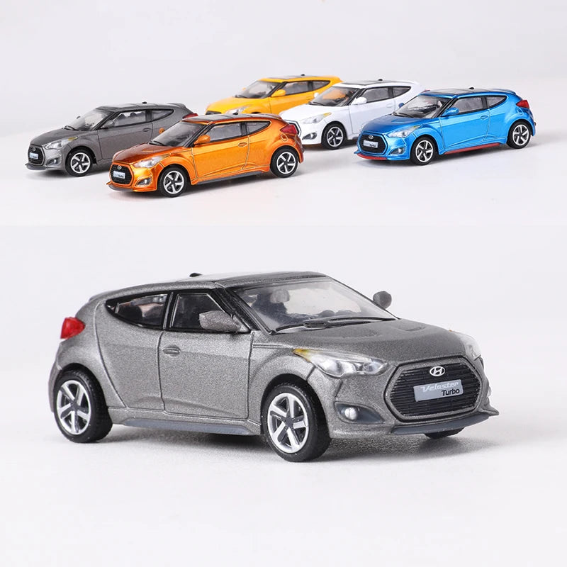 SHAODW 1:64 Veloster Turbo Alloy Model Car Diecast Collectible for Ages 18 and Up