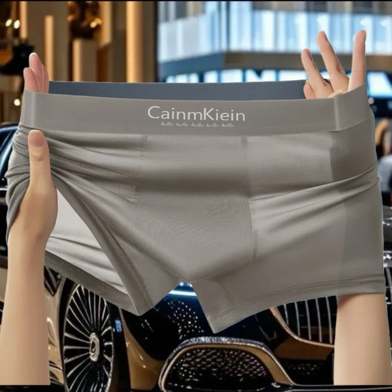 Briefs And Boxers Ice Silk Boxer Underwear Shorts Men