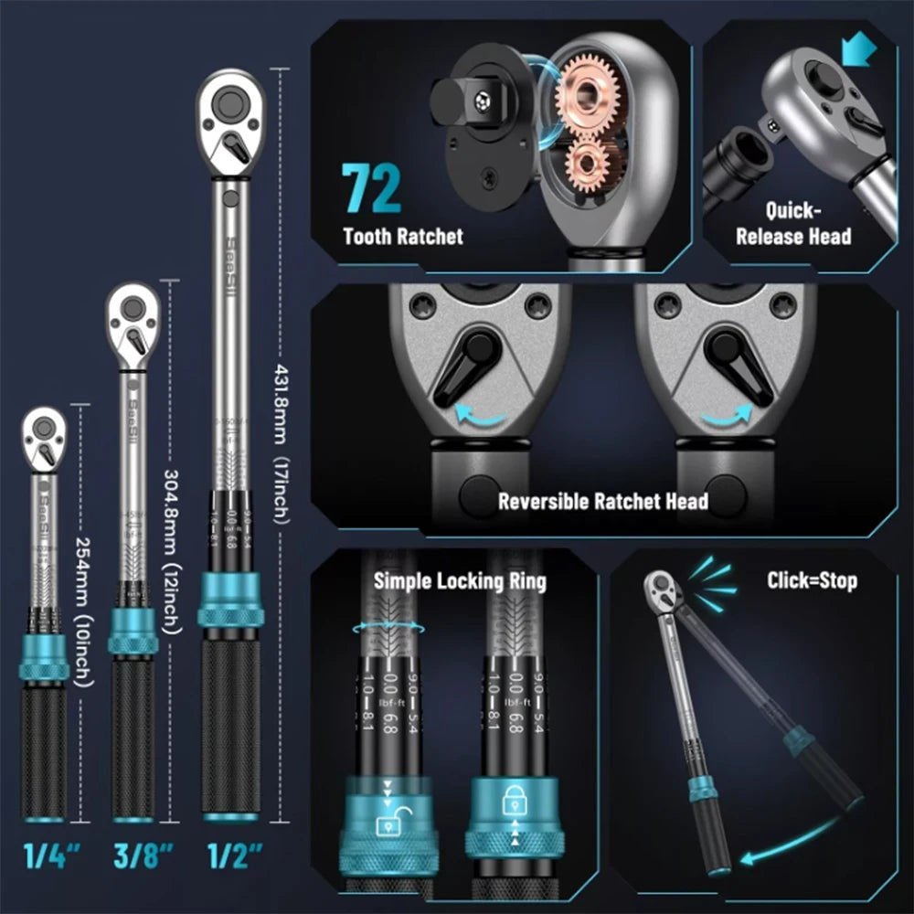 Seesii Ratchet Wrench Set Combination Tools for Electrical DIY