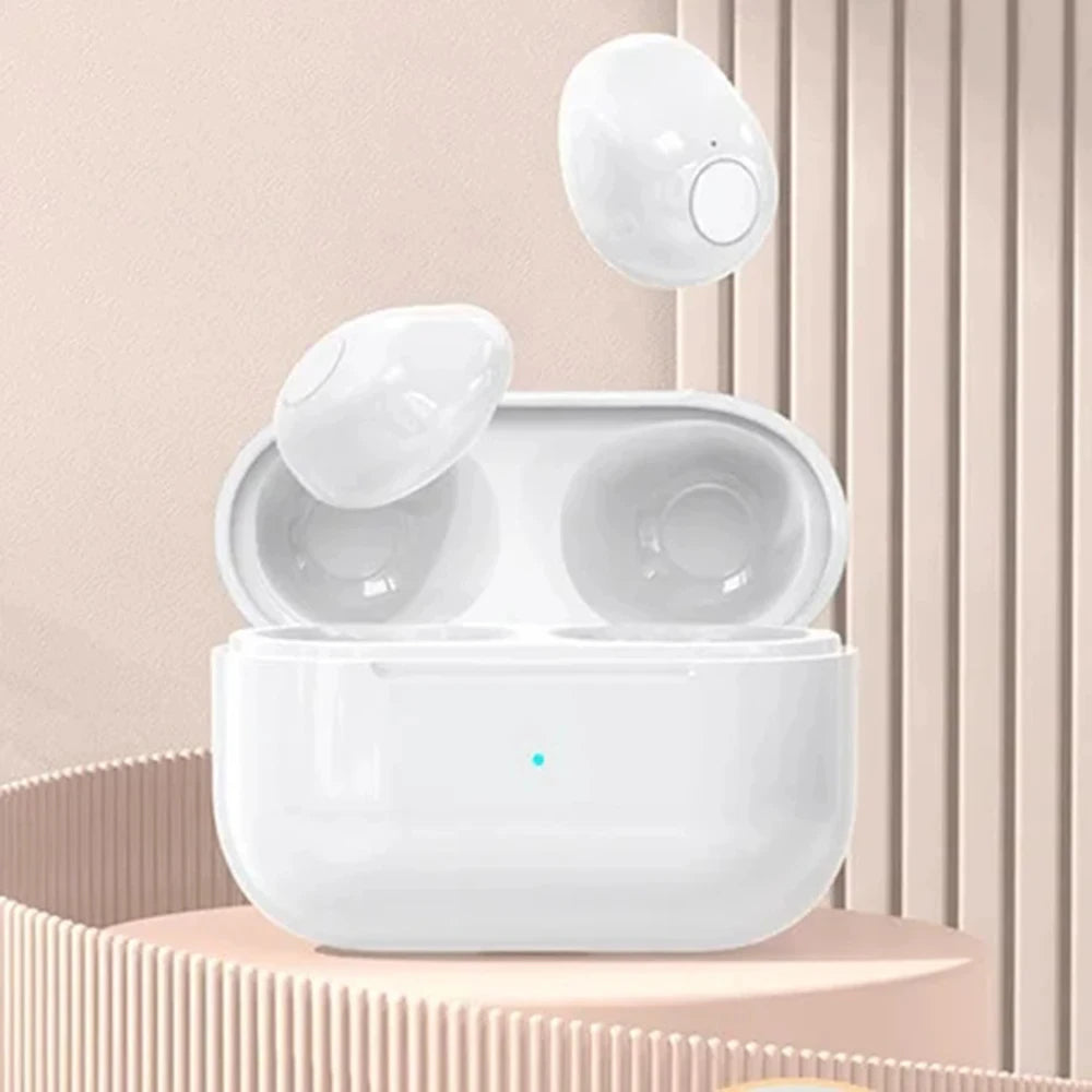 Invisible Earphones Mini Headphones Bluetooth TWS Wireless Sleep with Microphone HD Call Semi In Ear Earbuds Noise Reduction