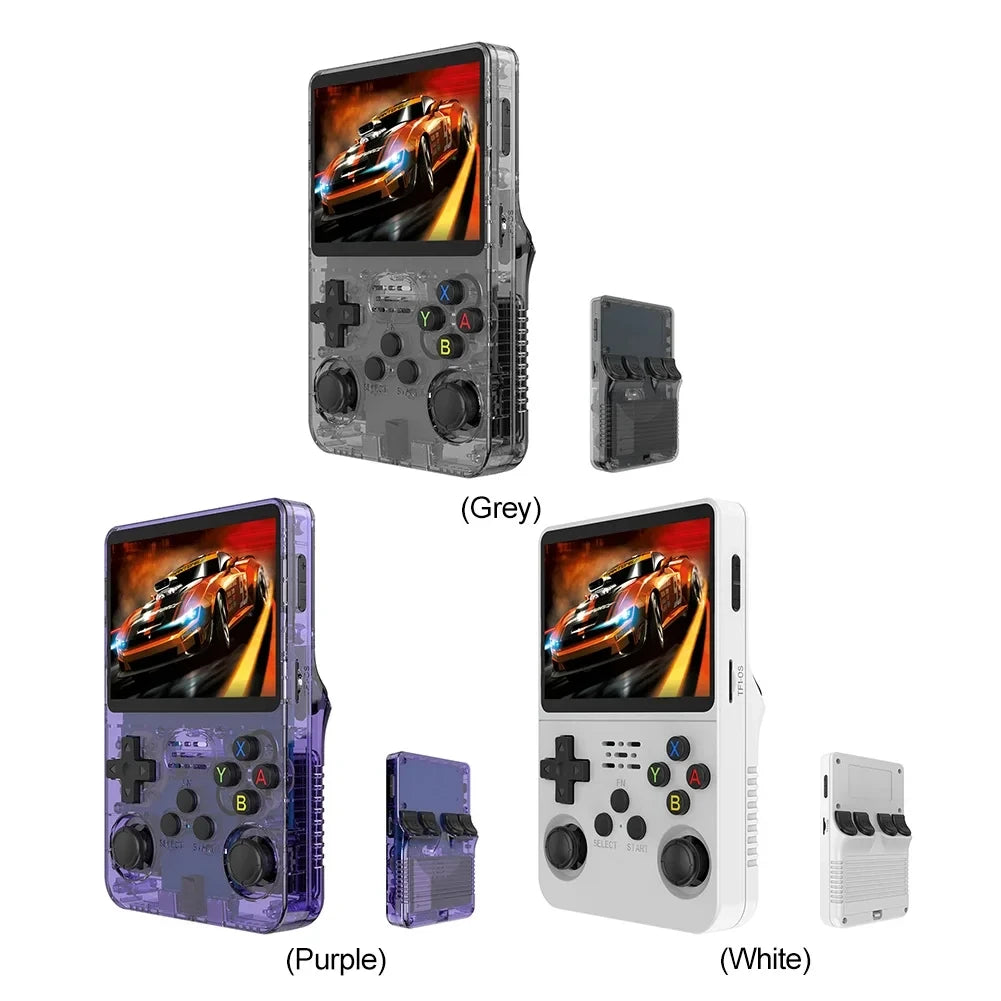 R36S Retro Handheld Video Game Console Linux System 3.5 Inch IPS Screen Portable Player 64GB 15000 Games
