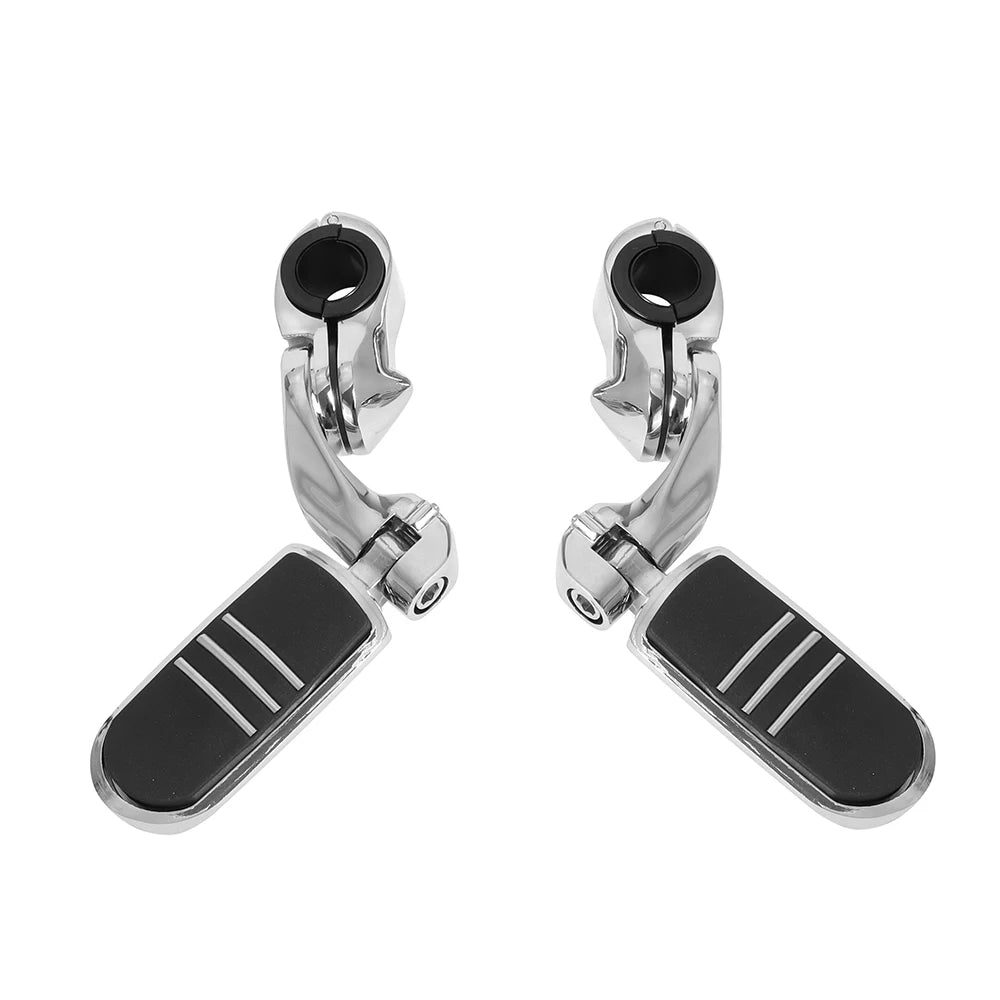 1 1/4 Inch 32mm Motorcycle Foot Rest Highway Engine Guard Foot Pegs Mount Footrest for Harley Touring Honda Kawasaki Suzuki Yamaha