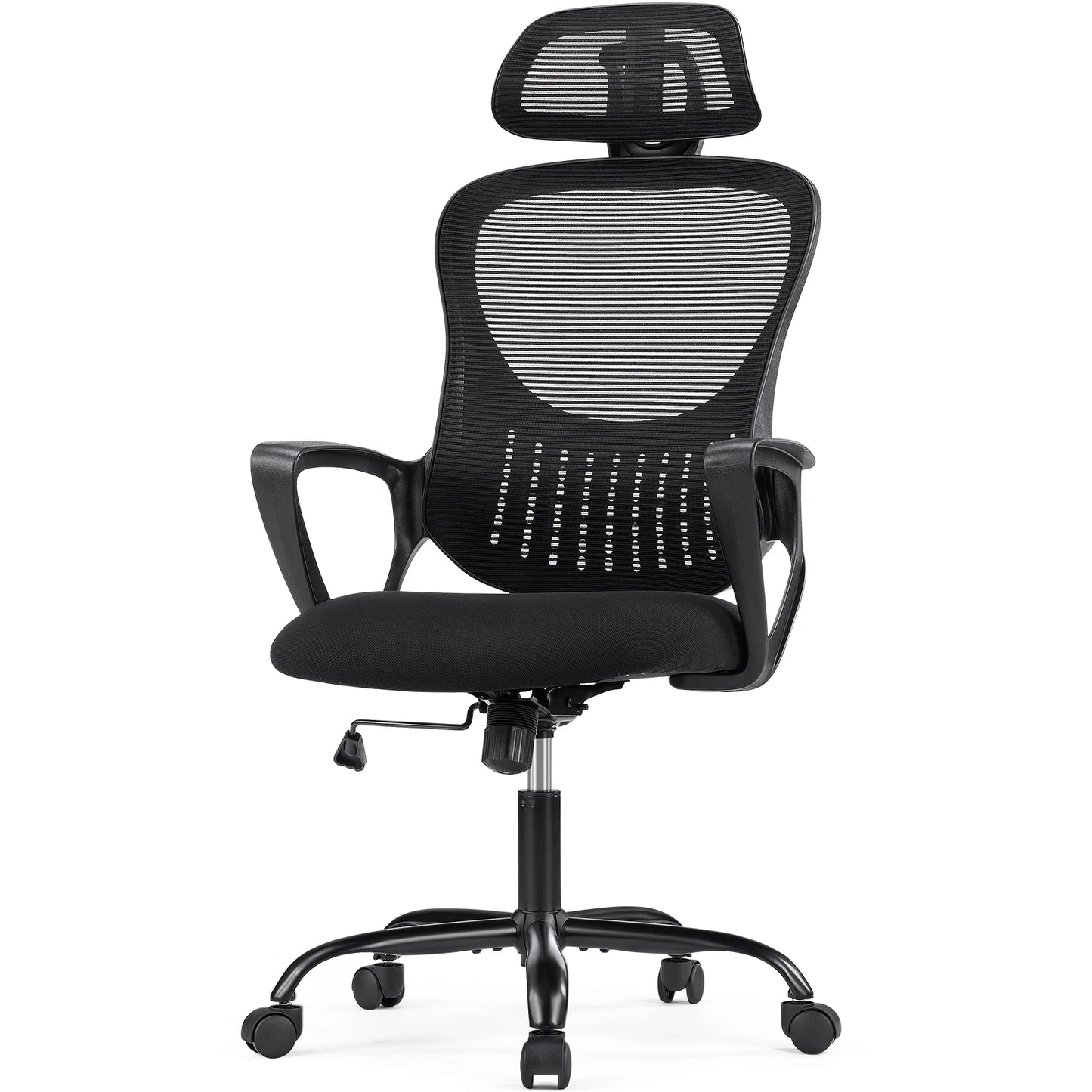 JHK Ergonomic Mesh Fixed Armrest Living Room Rocking Gaming Chair Adjustable Headrests Comfortable Lumbar Support For Home