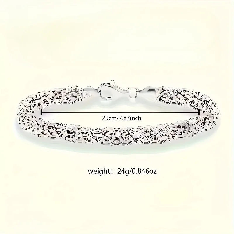 1PC Italian Chain Bracelet - Waterproof Unisex Jewelry for Daily Wear