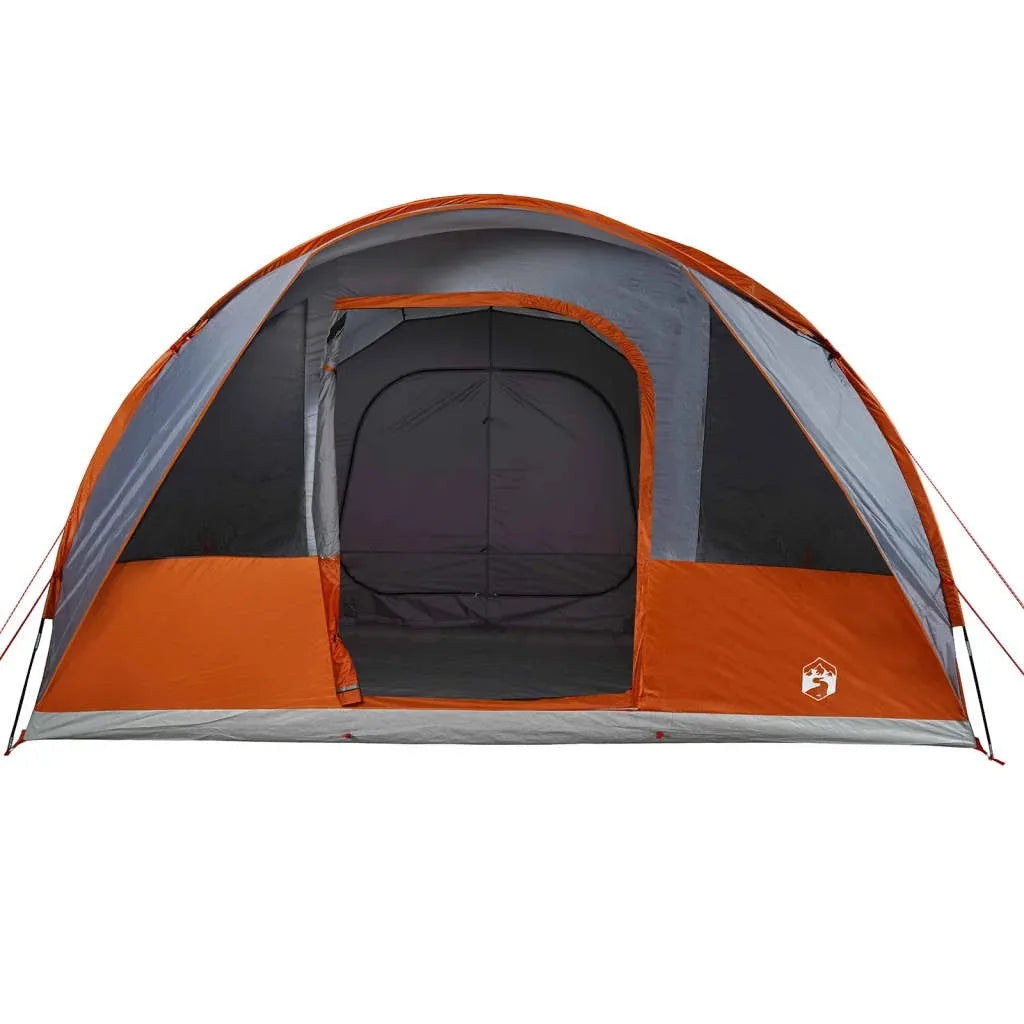Camping Tent 185T Polyester Waterproof Outdoor Tunnel Tent for 5 People with 2 Bedrooms and 4 Windows