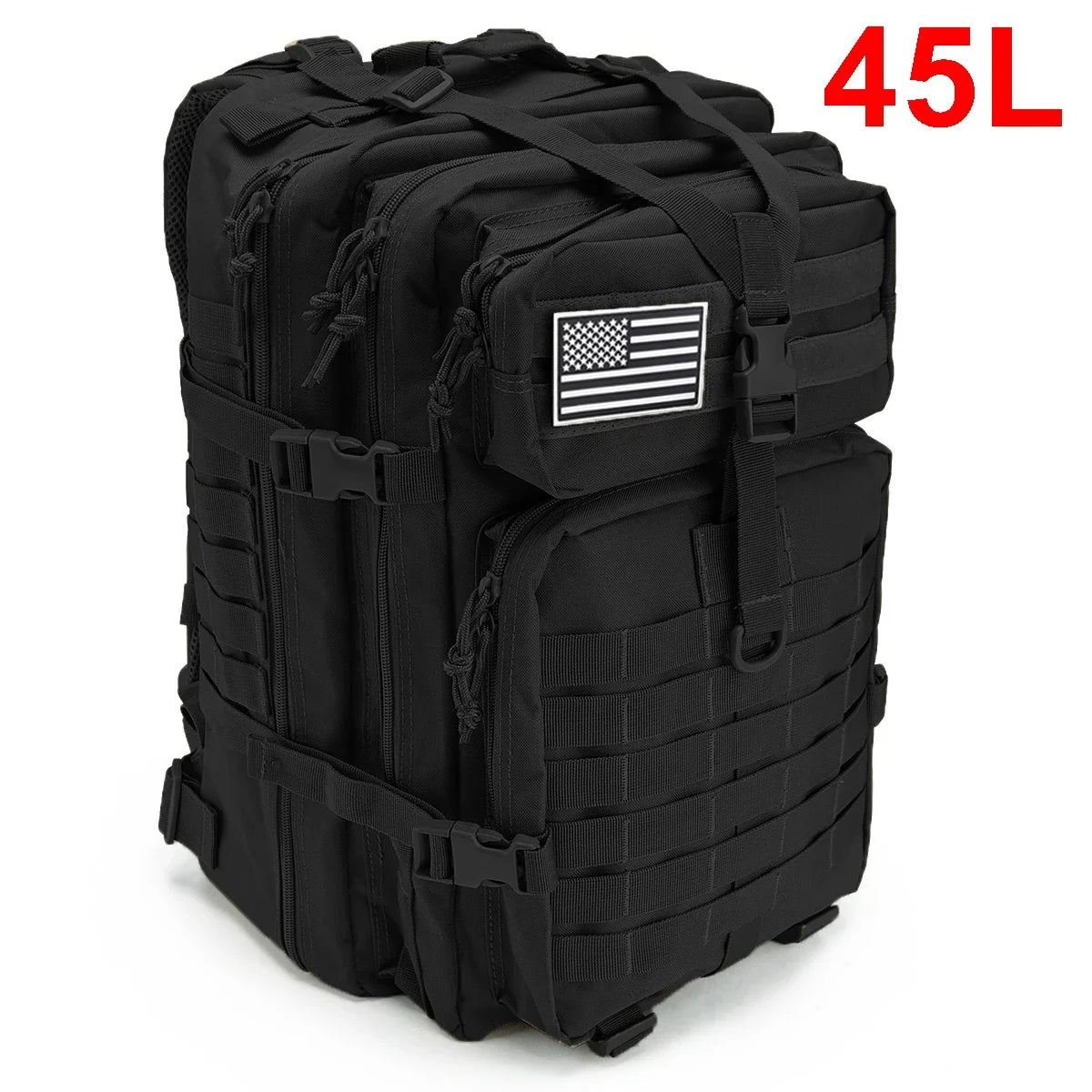QTQY 30L 50L Tactical Backpack for Men Travel Survival Outdoor 3P Assault Pack EDC Molle Hiking Trekking Hunting Bag