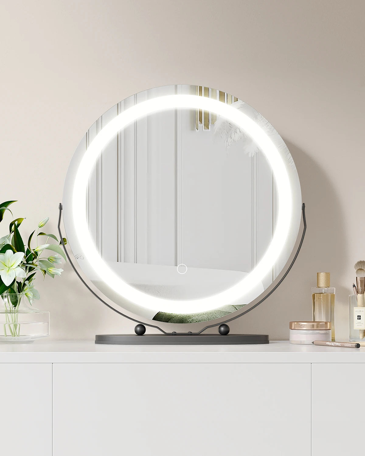 Samson Shopping 25 Round LED Vanity Mirror 3 Lighting Modes