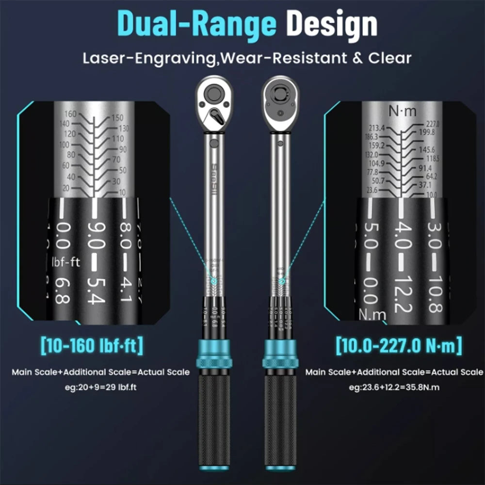 Seesii Ratchet Wrench Set Combination Tools for Electrical DIY
