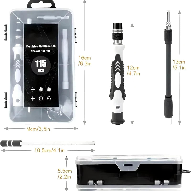 JCD Precision Screwdriver 115 in 1 Set Multifunctional Tool