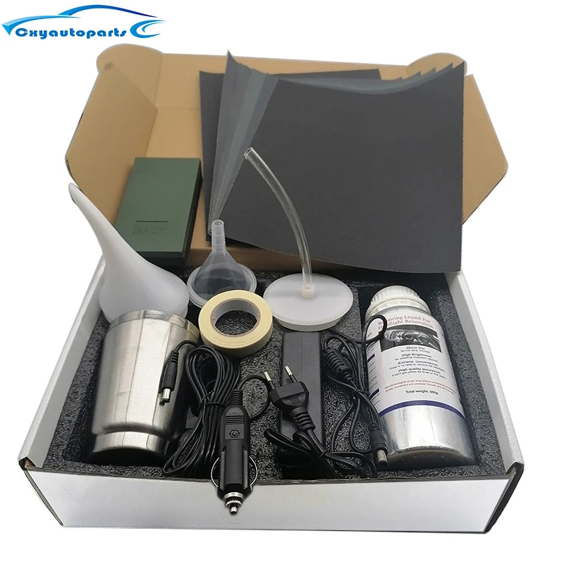 Car Headlight Polishing Kit 800ML Headlight Restoration Liquid Polymer Auto Headlamp Renovation Repair Clean Tool