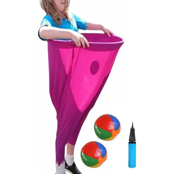 1/2Pcs Pants Game Set, Giant Pants + Bouncy Ball + Inflator Set, Funny Outdoor Family Party Game, Interactive Party Game Set, Suitable for Party Activities, Backyard, Picnic, Team Building, Lawn Activities.