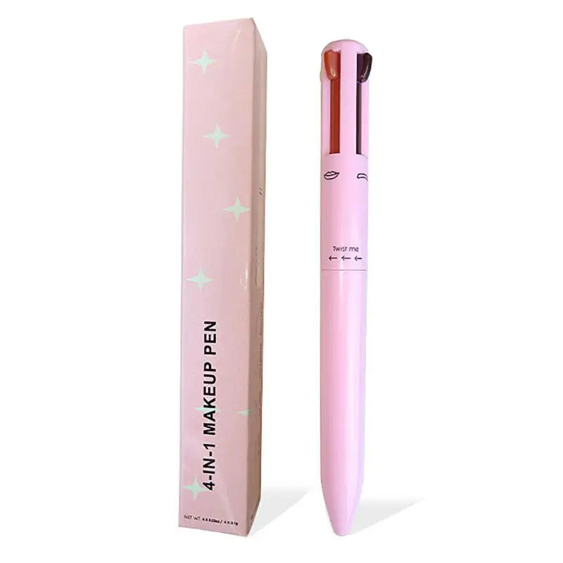 Multifunctional Four in One Cosmetic Pen Long Lasting Eyebrow Pen Rotating Lip Liner Waterproof Sweat Proof Makeup Pen