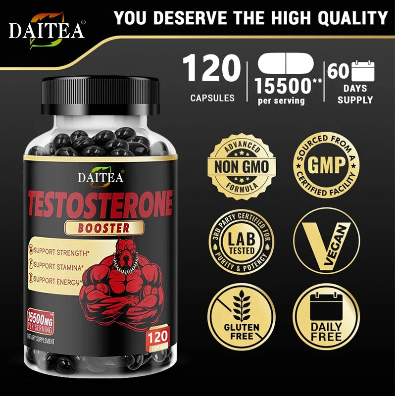 Natural Energy Supplement for Men Boost Strength and Endurance Test Muscle Growth
