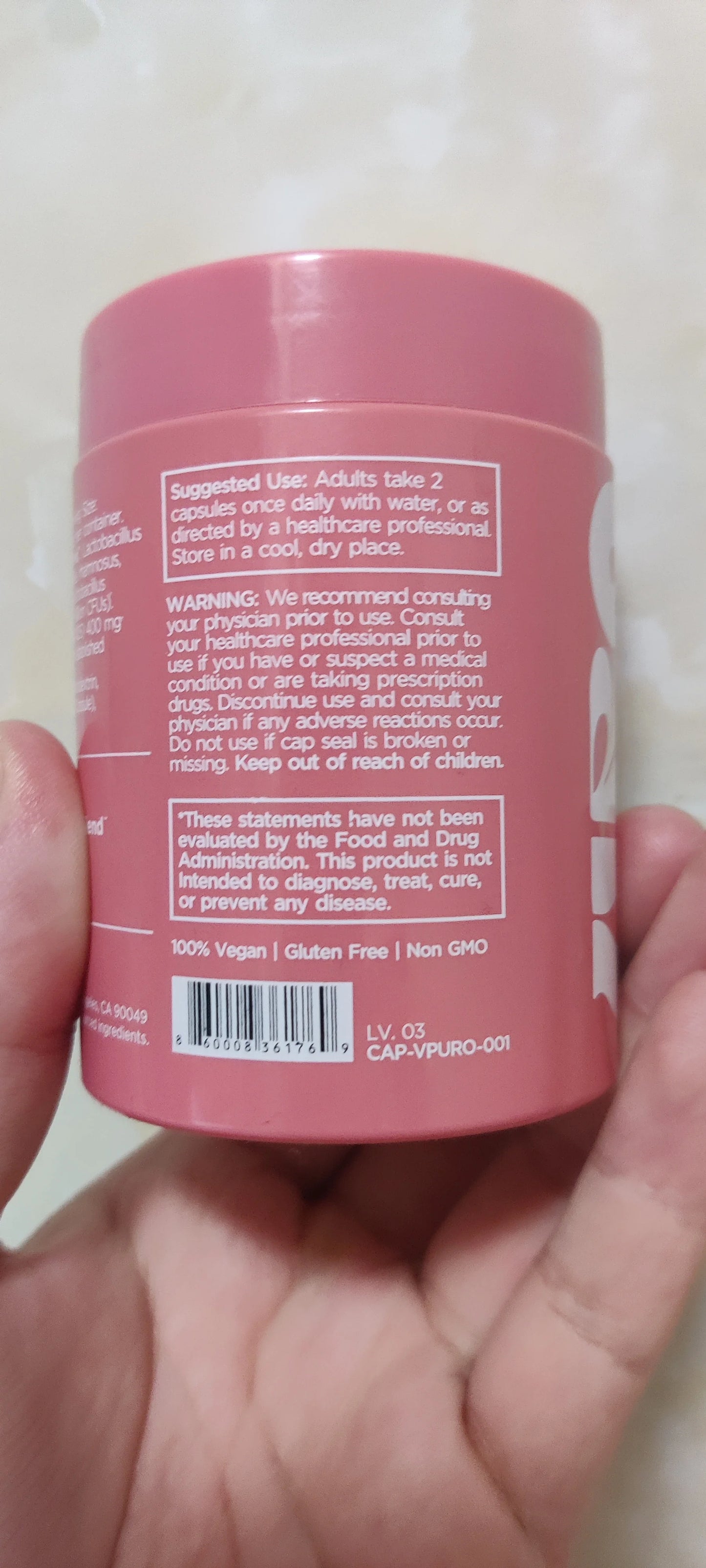 Women's Vaginal Probiotics Capsules for pH Balance with Prebiotics 60 Count Feminine Health Care