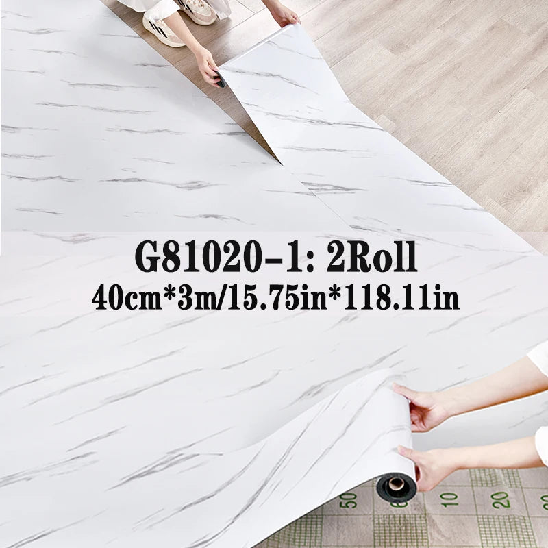 Peel and Stick Floor Tile，2 Roll Vinyl Flooring Roll 15.75"x 118.11"/25.8Sq.Ft Wood Grain Peel Stick Floor Tiles