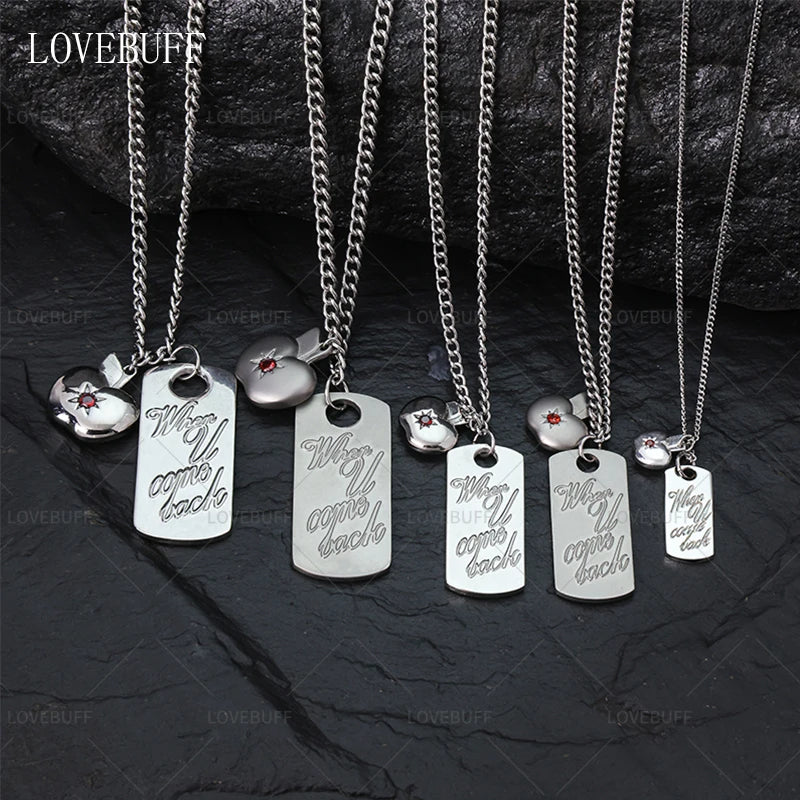 Lovebuff LAD Caleb When You Come Back Apple Pendants Necklace