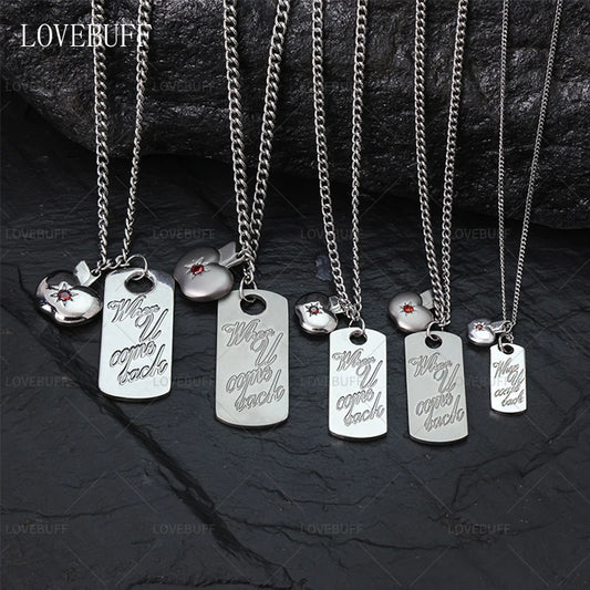 Lovebuff LAD Caleb When You Come Back Apple Pendants Necklace