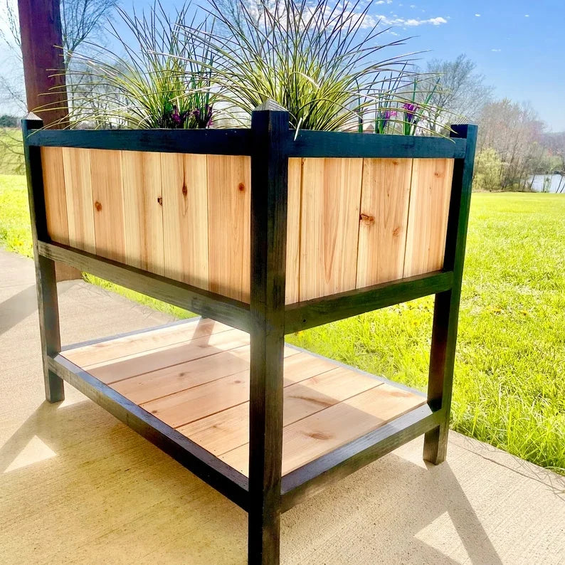 Wide And Tall Raised Bed Garden Planter Plans 3 Piece Woodworking Plans For Backyard And Patio