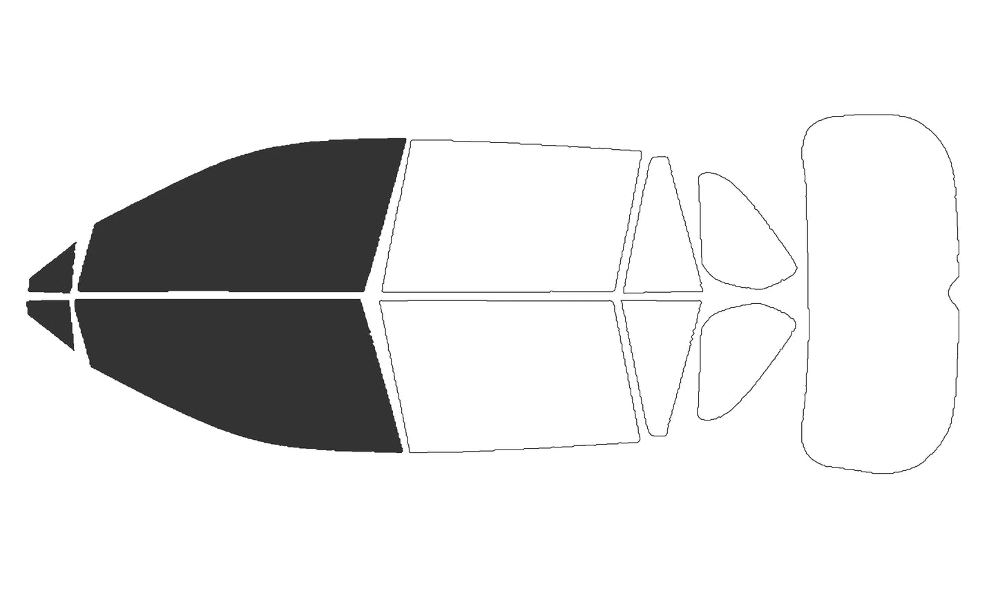 PreCut Window Tint Car For Toyota Rav4 2019-2025 Auto Sticker Sun UV-IR Blocking Heat & Glare 2Ply Windows Protector Films Shade